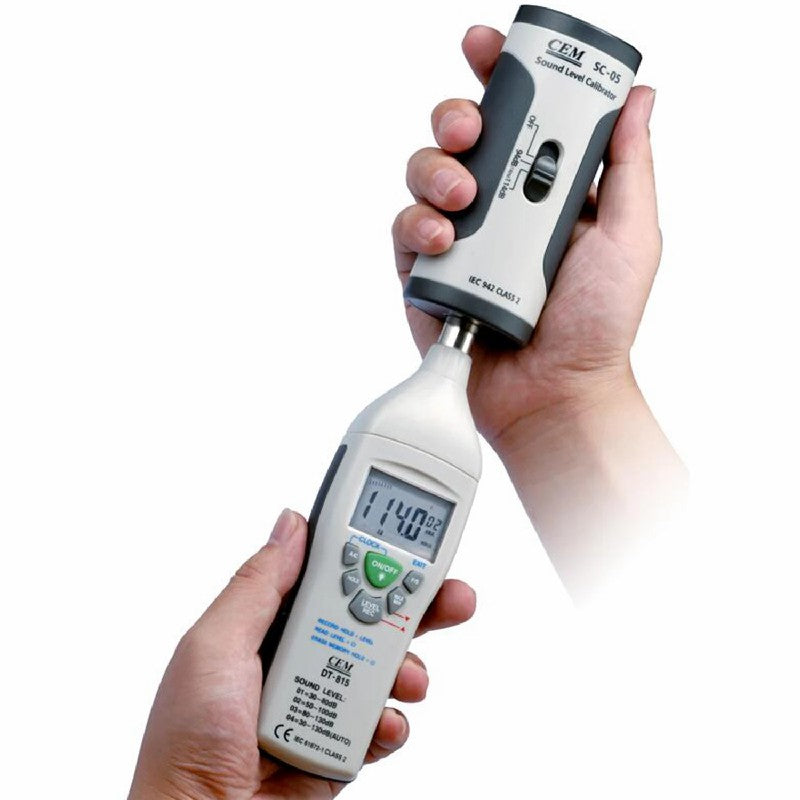 CEM SC-05 New Sound Level Calibrator Noise Calibrator Sound Corrector 94114dB Noise Source Decibel Corrector CEM SC-05 New Sound Level Calibrator Noise Calibrator Sound Corrector 94114dB Noise Source Decibel Corrector